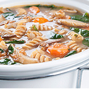 Wheat Berry and Wild Mushroom Soup with Whole-Wheat Pasta