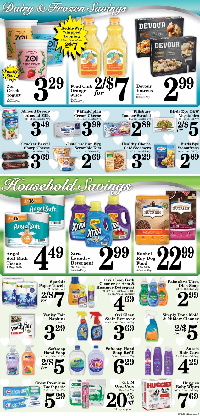 Print Weekly Specials Harvest Foods Watson's Market Troy 607 E