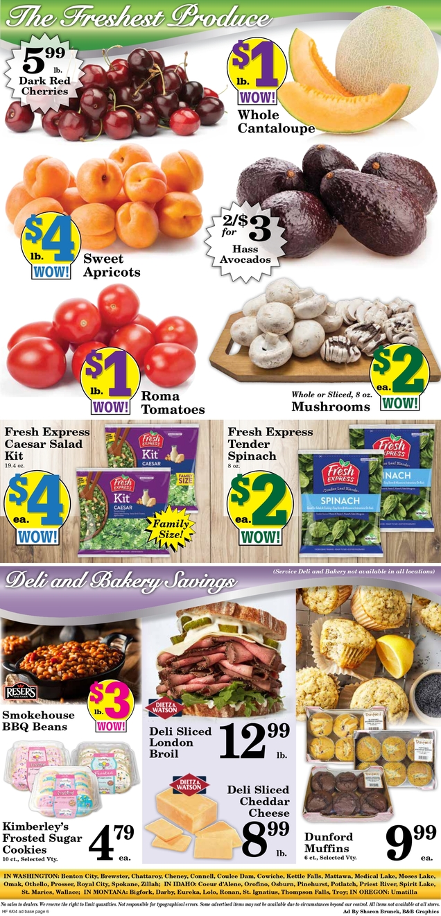 Print Weekly Specials Harvest Foods Bigfork Harvest Foods 8111
